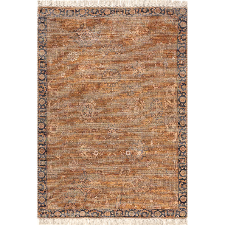 Lauren Liess x Rugs USA Marigold Vintage Tasseled Area Rug